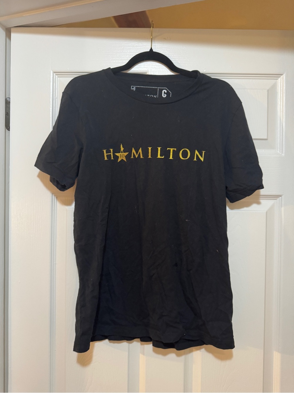 Hamilton 10th Anniversary Black Cotton Tee